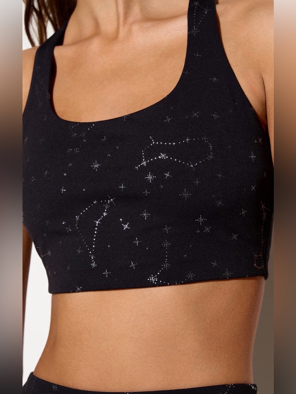 Spiritual Gangster Astrology Matching Leggings and Top SZ. Large Black/Silver - Picture 3 of 16